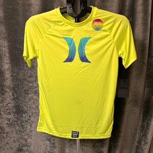 Hurley Boys' H2O-Dri Ombré Icon UPF 50+ Rash Guard Swim Shirt